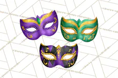 Jazz & Brass Mardi Gras Clipart, Carnival Music PNG Product Image 4
