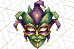 Jazz & Brass Mardi Gras Clipart, Carnival Music PNG Product Image 5