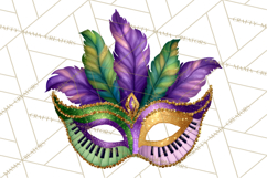 Jazz &amp; Brass Mardi Gras Clipart, Carnival Music PNG Product Image 2