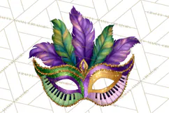 Jazz & Brass Mardi Gras Clipart, Carnival Music PNG Product Image 2