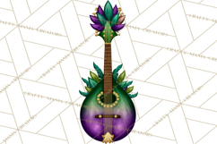 Jazz &amp; Brass Mardi Gras Clipart, Carnival Music PNG Product Image 2