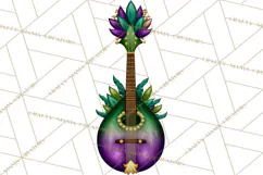 Jazz & Brass Mardi Gras Clipart, Carnival Music PNG Product Image 2