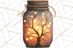Rustic Winter Decor Clipart PNG Cozy Farmhouse Product Image 2