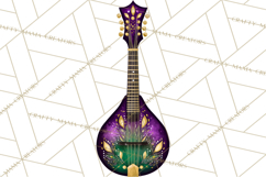 Jazz &amp; Brass Mardi Gras Clipart, Carnival Music PNG Product Image 4