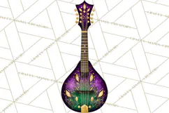Jazz & Brass Mardi Gras Clipart, Carnival Music PNG Product Image 4