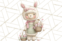 Easter Farm Animals Clipart PNG, Farm Animals Easter Eggs Product Image 5
