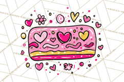 Bubblegum Pop Valentine Clipart PNG Hearts Candy Cupcakes Product Image 5