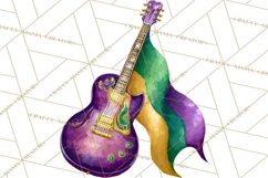 Jazz &amp; Brass Mardi Gras Clipart, Carnival Music PNG Product Image 5
