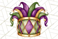 Jazz & Brass Mardi Gras Clipart, Carnival Music PNG Product Image 2