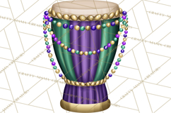 Jazz &amp; Brass Mardi Gras Clipart, Carnival Music PNG Product Image 5