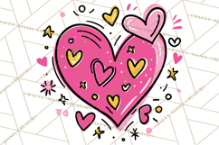 Bubblegum Pop Valentine Clipart PNG Hearts Candy Cupcakes Product Image 2