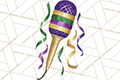 Jazz &amp; Brass Mardi Gras Clipart, Carnival Music PNG Product Image 5