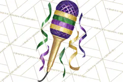 Jazz & Brass Mardi Gras Clipart, Carnival Music PNG Product Image 5