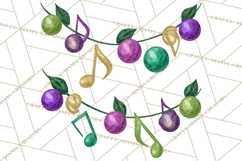 Jazz &amp; Brass Mardi Gras Clipart, Carnival Music PNG Product Image 3