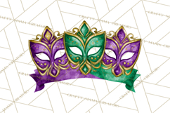 Jazz &amp; Brass Mardi Gras Clipart, Carnival Music PNG Product Image 3