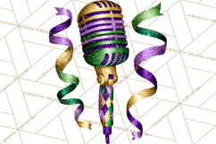 Jazz &amp; Brass Mardi Gras Clipart, Carnival Music PNG Product Image 4