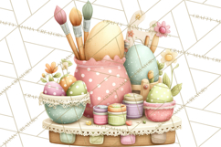 Easter Farm Animals Clipart PNG, Farm Animals Easter Eggs Product Image 4