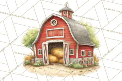 Farm Animals Clipart PNG, Cow Pig Sheep Horse Chicken Goat Product Image 4