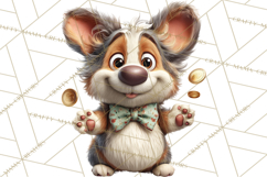 Lucky Animals Clipart, St. Patrick’s Day PNG, Cute Shamrock Product Image 3