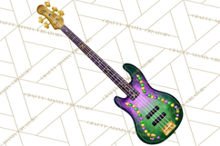 Jazz &amp; Brass Mardi Gras Clipart, Carnival Music PNG Product Image 3