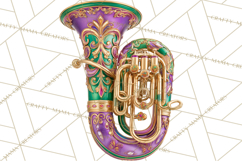 Mardi Gras Clipart PNG Party Icons Masks Beads Fleur De Lis Product Image 2