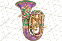 Mardi Gras Clipart PNG Party Icons Masks Beads Fleur De Lis Product Image 2