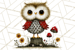 Forest Friends Woodland Animals PNG Clipart Mushrooms Art Product Image 4