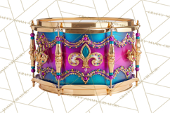 Mardi Gras Clipart PNG Party Icons Masks Beads Fleur De Lis Product Image 5