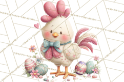 Easter Farm Animals Clipart PNG, Farm Animals Easter Eggs Product Image 5