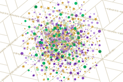 Mardi Gras Clipart PNG Party Icons Masks Beads Fleur De Lis Product Image 4