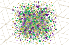 Mardi Gras Clipart PNG Party Icons Masks Beads Fleur De Lis Product Image 2