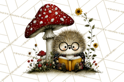 Forest Friends Woodland Animals PNG Clipart Mushrooms Art Product Image 2