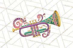 Mardi Gras Clipart PNG Party Icons Masks Beads Fleur De Lis Product Image 3