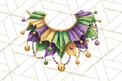 Mardi Gras Clipart PNG Party Icons Masks Beads Fleur De Lis Product Image 2