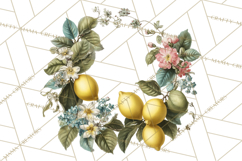 Vintage Lemon Botanical PNG Clipart, Citrus Fruit Product Image 4