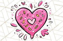 Bubblegum Pop Valentine Clipart PNG Hearts Candy Cupcakes Product Image 3