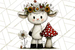 Forest Friends Woodland Animals PNG Clipart Mushrooms Art Product Image 4