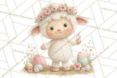 Easter Farm Animals Clipart PNG, Farm Animals Easter Eggs Product Image 4