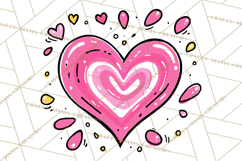 Bubblegum Pop Valentine Clipart PNG Hearts Candy Cupcakes Product Image 4