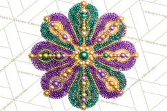 Mardi Gras Clipart PNG Party Icons Masks Beads Fleur De Lis Product Image 4