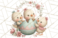 Easter Farm Animals Clipart PNG, Farm Animals Easter Eggs Product Image 5