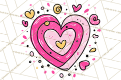 Bubblegum Pop Valentine Clipart PNG Hearts Candy Cupcakes Product Image 5