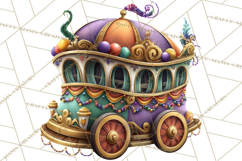 Carnival Animals Parade Clipart, Mardi Gras PNG Product Image 4