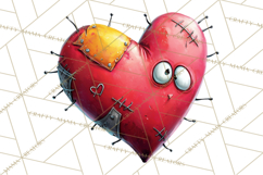 Quirky Valentine Monster Clipart PNG for Cute Printable Product Image 5