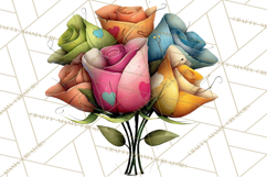 Quirky Valentine Monster Clipart PNG for Cute Printable Product Image 2