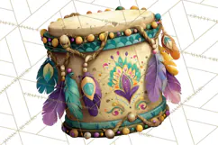 Carnival Animals Parade Clipart, Mardi Gras PNG Product Image 4