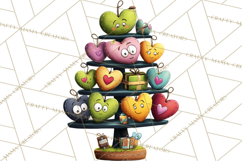 Quirky Valentine Monster Clipart PNG for Cute Printable Product Image 2