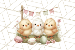 Easter Farm Animals Clipart PNG, Farm Animals Easter Eggs Product Image 2