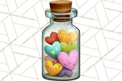 Quirky Valentine Monster Clipart PNG for Cute Printable Product Image 4