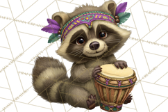 Carnival Animals Parade Clipart, Mardi Gras PNG Product Image 5